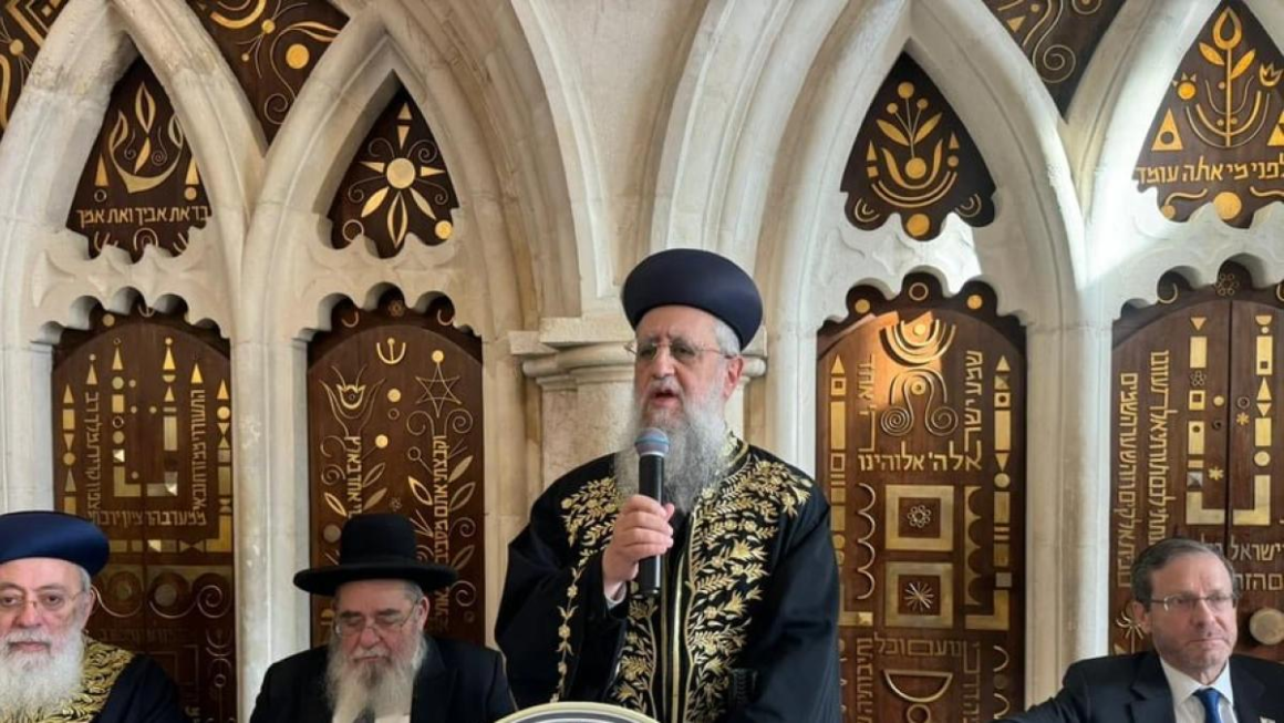 Rabino jefe de Israel niega existencia del pueblo palestino mientras ONU alerta por Gaza