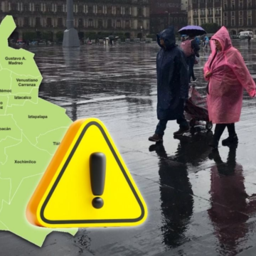 ALERTA AMARILLA en CDMX por granizo y fuertes lluvias la tarde de este jueves 6 de agosto