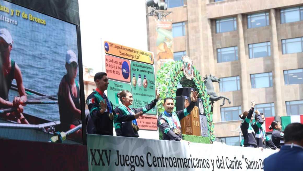 6aab4741b0a83.jpg Del podio al desfile: atletas mexicanos reciben homenaje tras conquistar Santo Domingo 2026