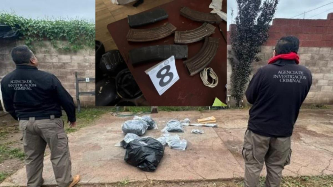 FGR asegura armas, cartuchos, cargadores y equipo táctico en inmueble de Durango